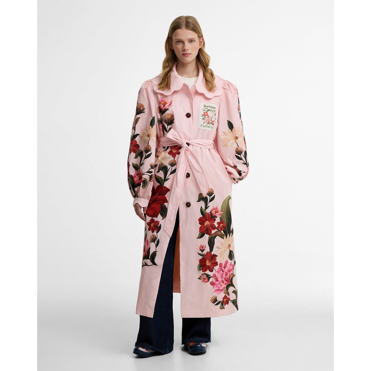 Barbour x Farm Rio Womens Trench Coat