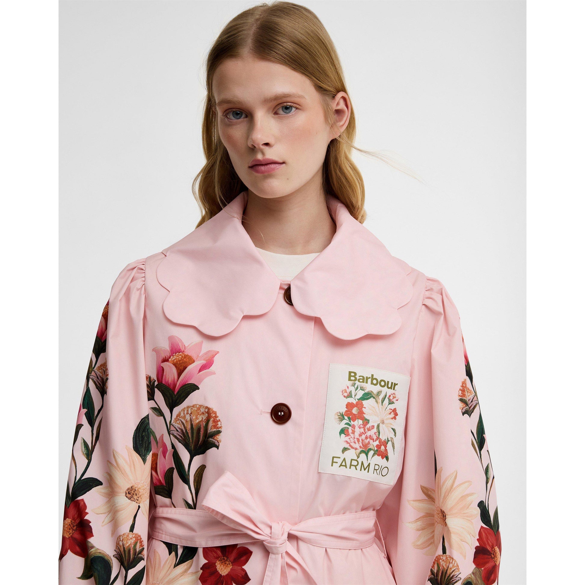 Barbour x Farm Rio Womens Trench Coat