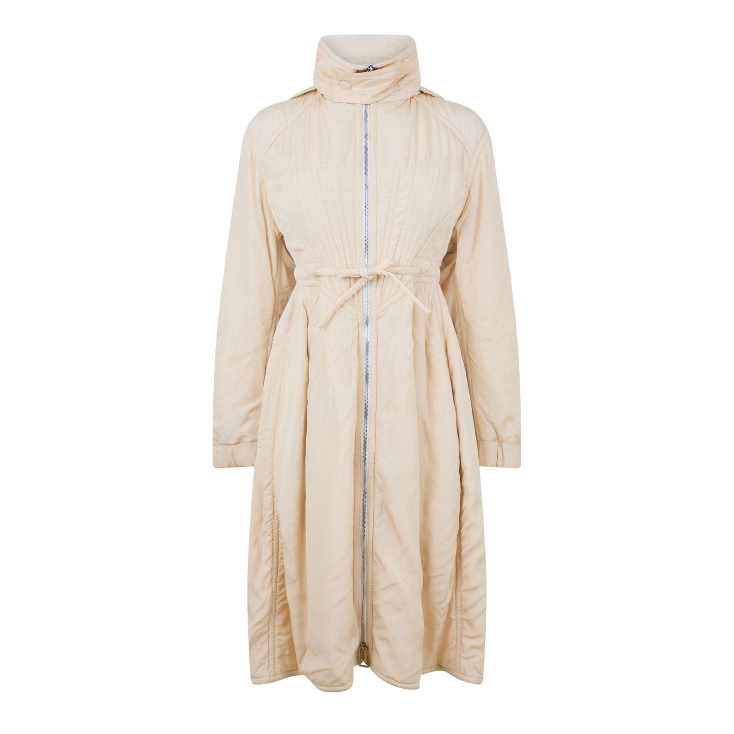 Bottega Veneta Women's Mid-Length Hooded Long Sleeve Full Zip Parka
