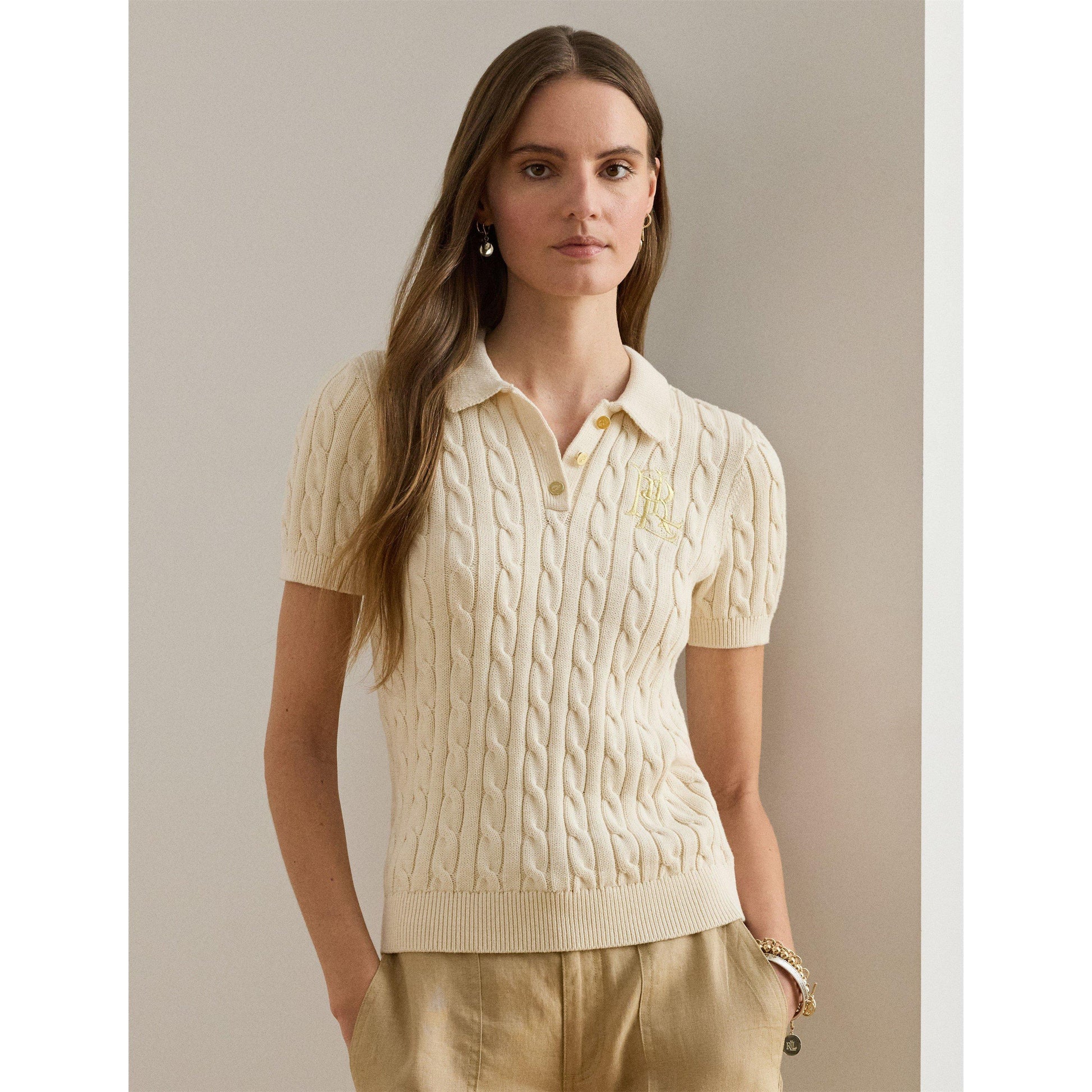 Lauren by Ralph Lauren Women's Natrissa Plo Knitted Top