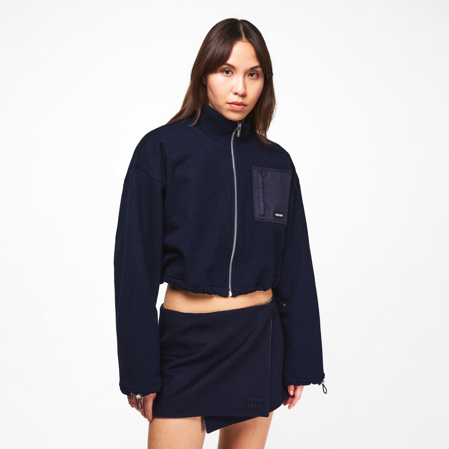 Miu Miu Zippered Fleece Jacket