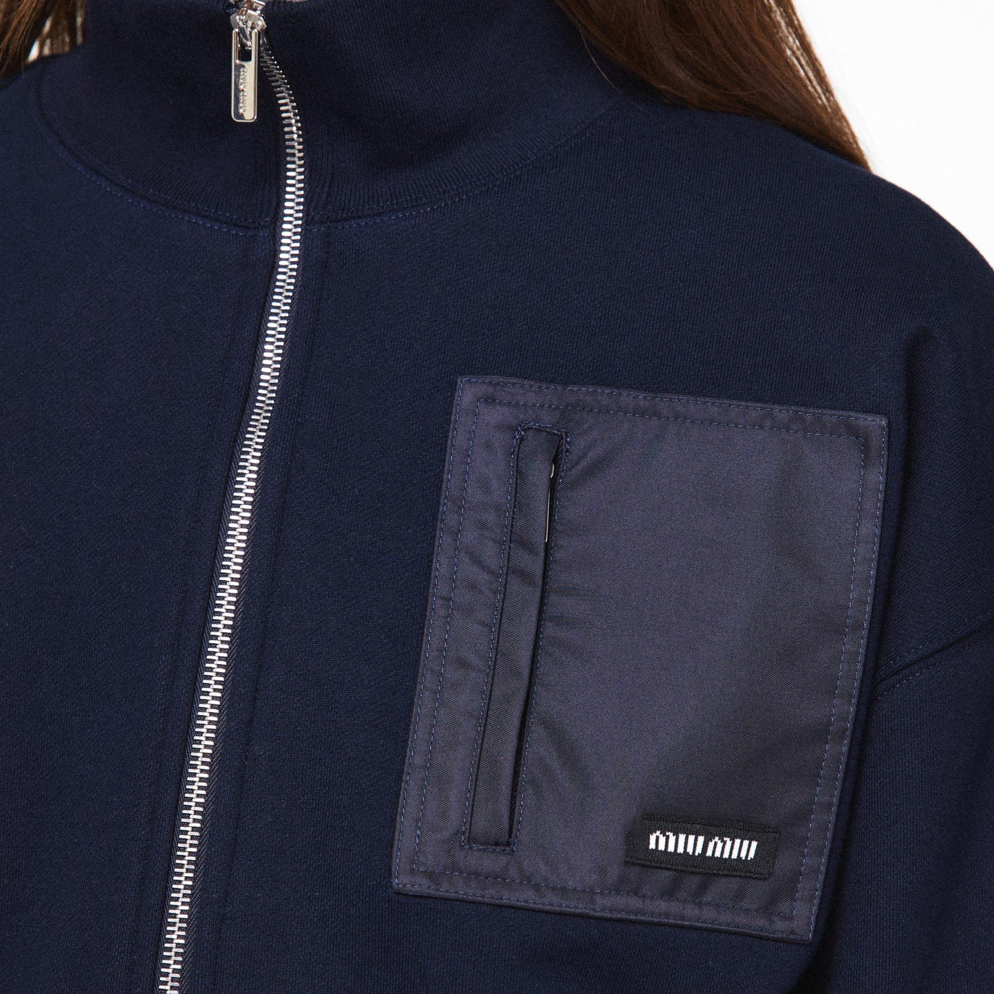 Miu Miu Zippered Fleece Jacket