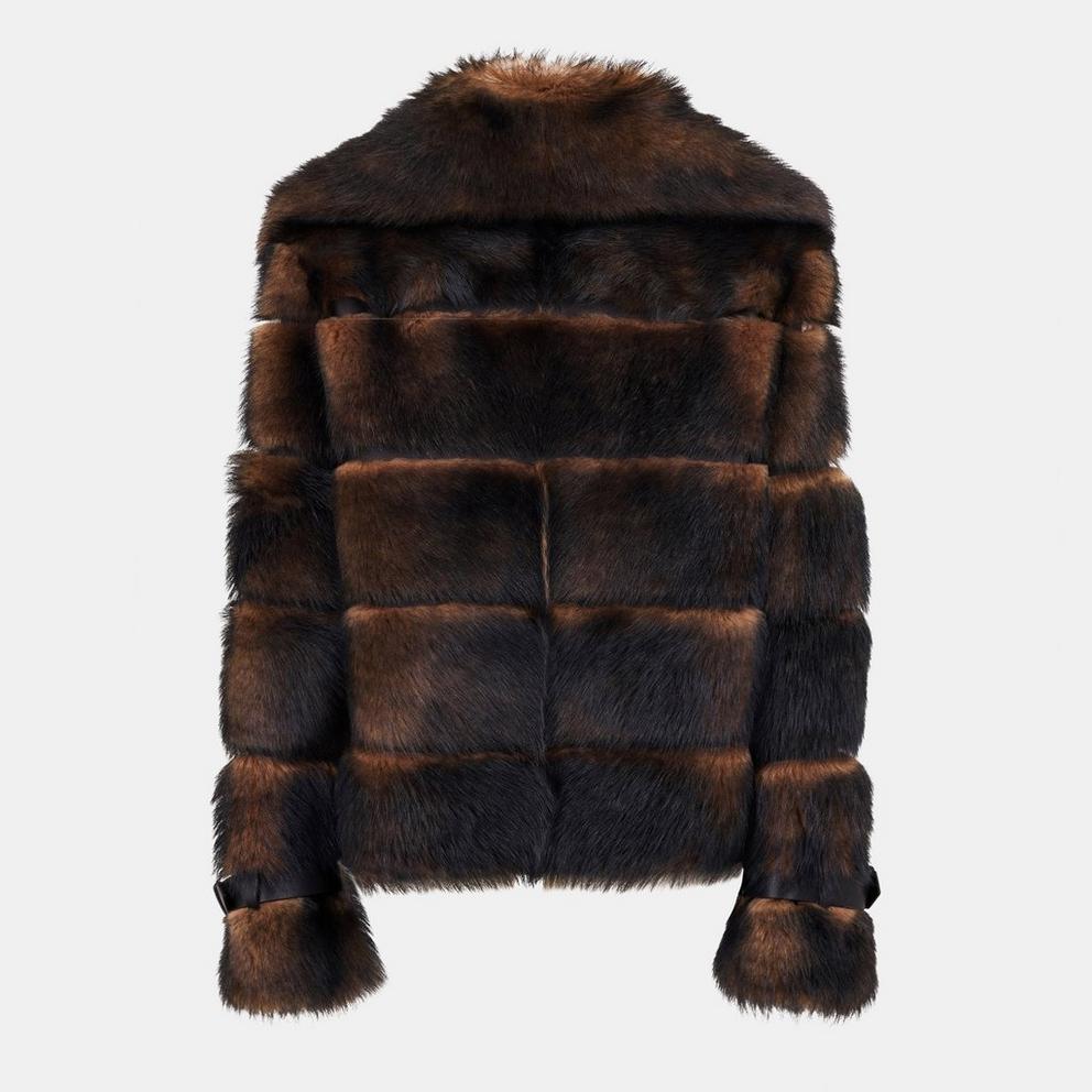 Fendi Womens Dorsato Shearling Jacket