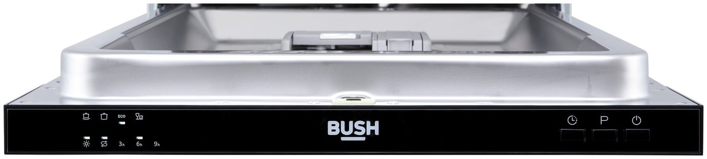 Bush DWSLEINT94W Slimline Integrated Dishwasher