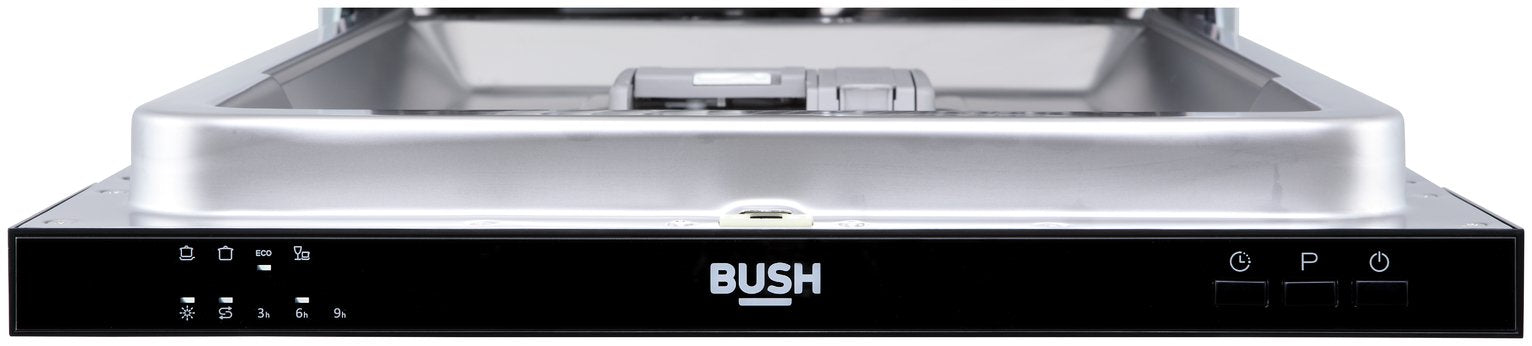 Bush DWSLEINT94W Slimline Integrated Dishwasher