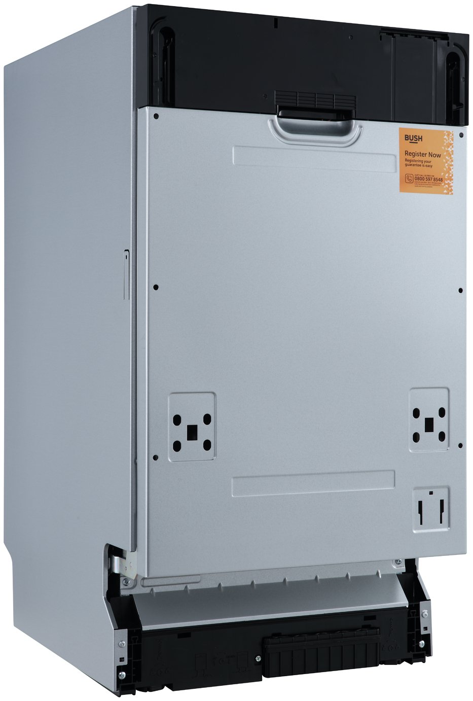 Bush DWSLEINT94W Slimline Integrated Dishwasher