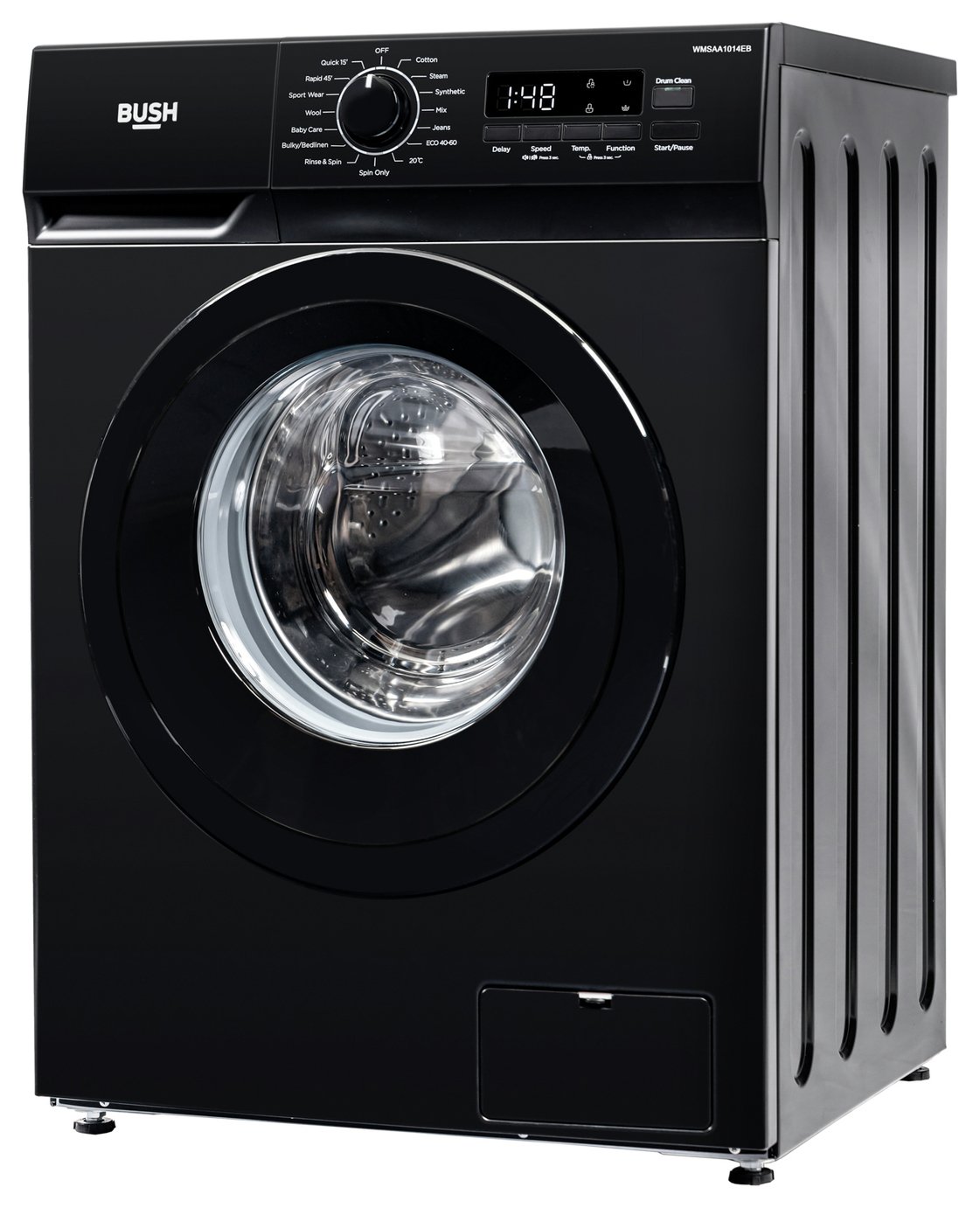 Bush WMSAA1014EB 10KG 1400 Spin Washing Machine - Black