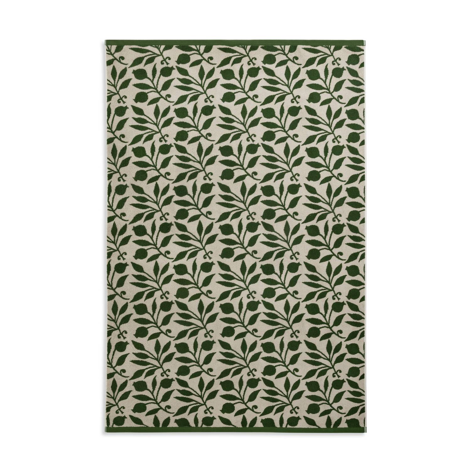 Habitat x Morris & Co. Rosehip Bath Sheet - Green -150x100cm