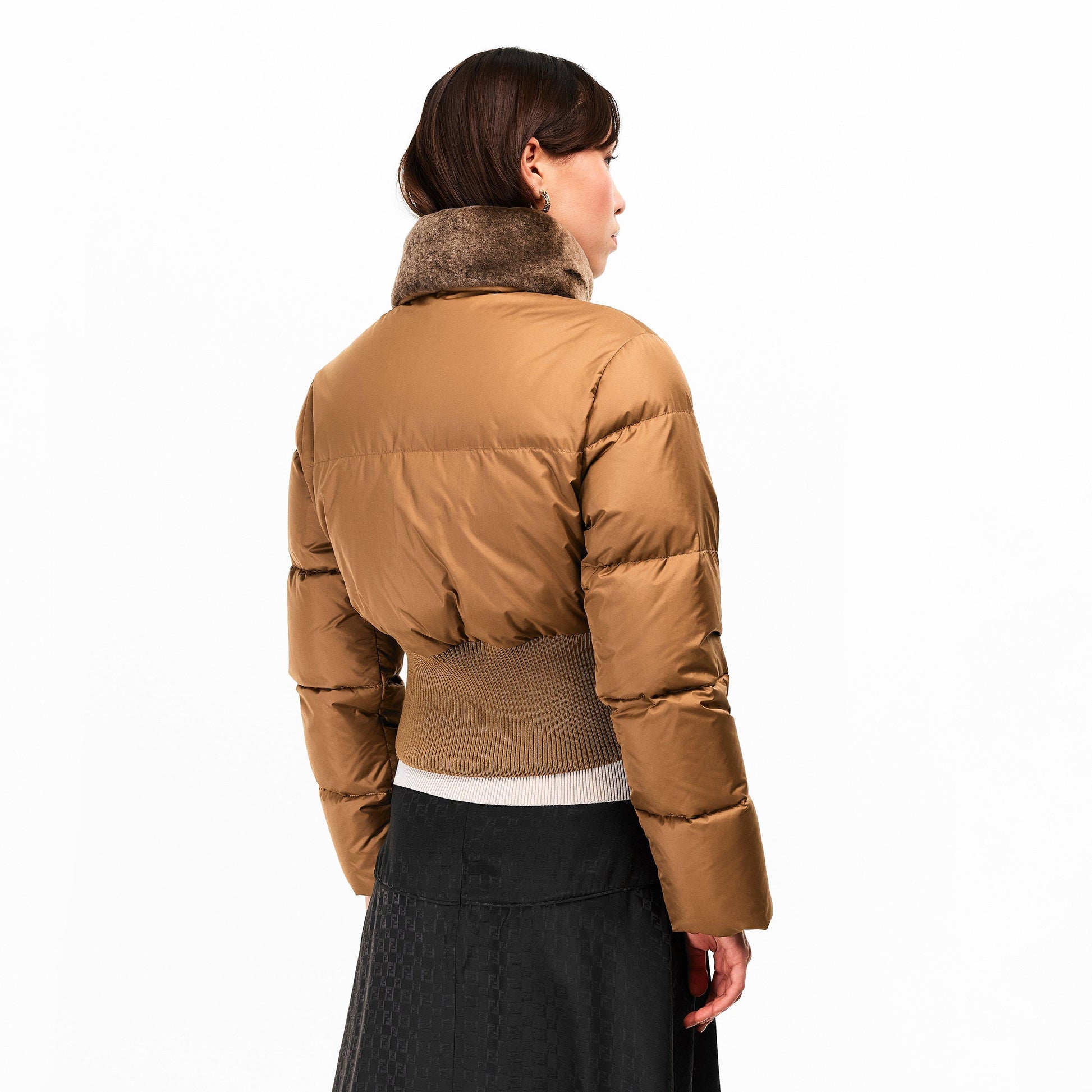 Fendi Women's Quilted Insulated Short Puffer Jacket