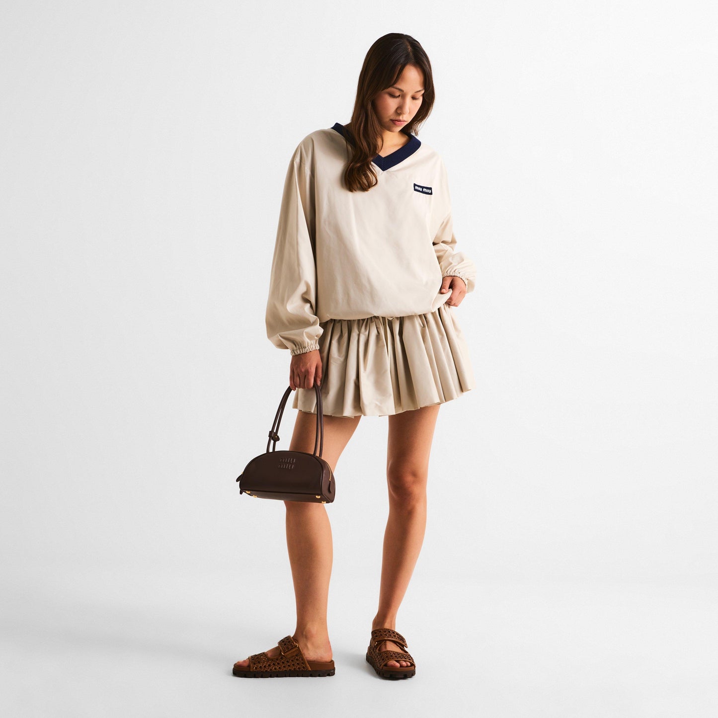 Miu Miu Women's Ponge Long Sleeve T-Shirt