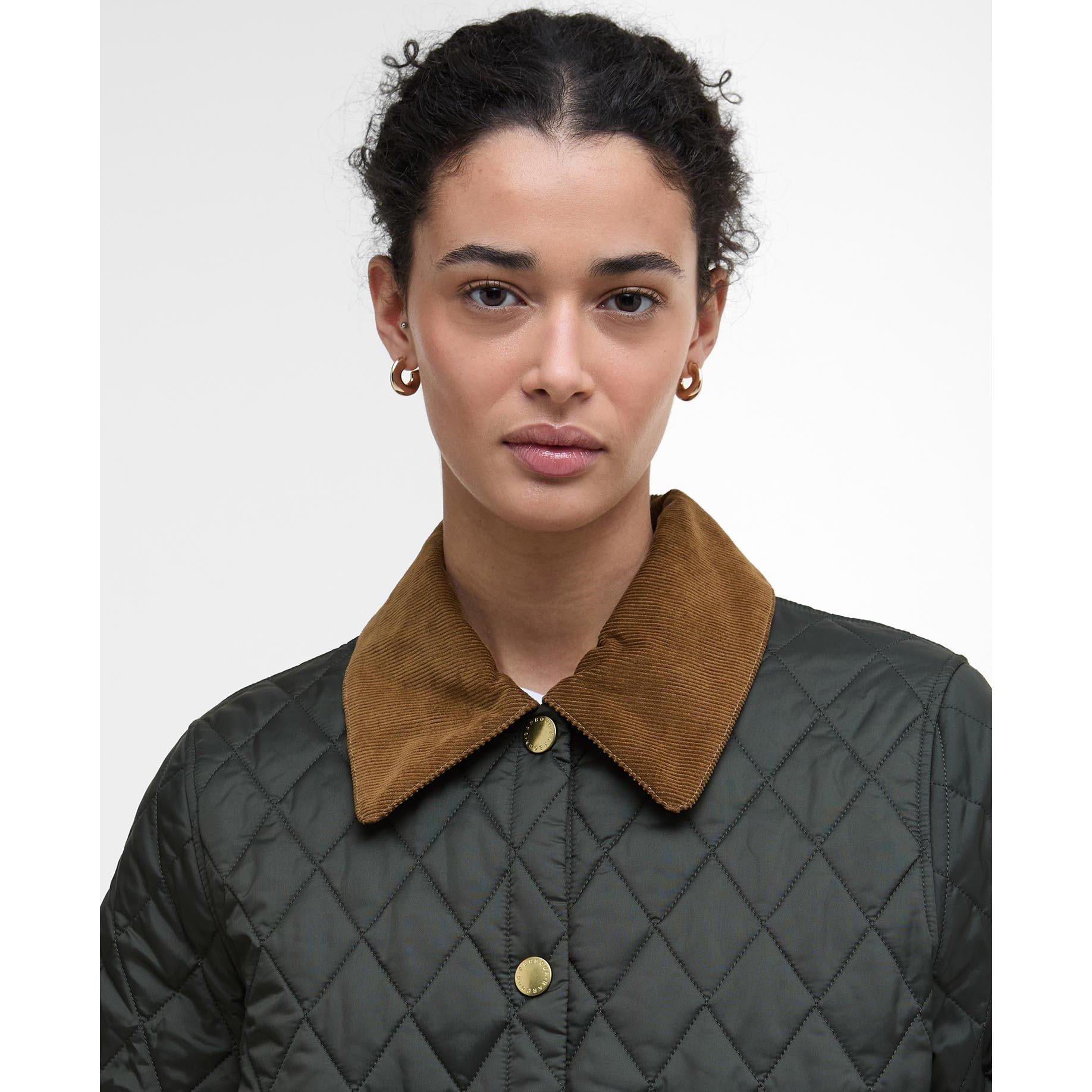 Barbour Women's Liddesdale Cropped Diamond Quilted Jacket