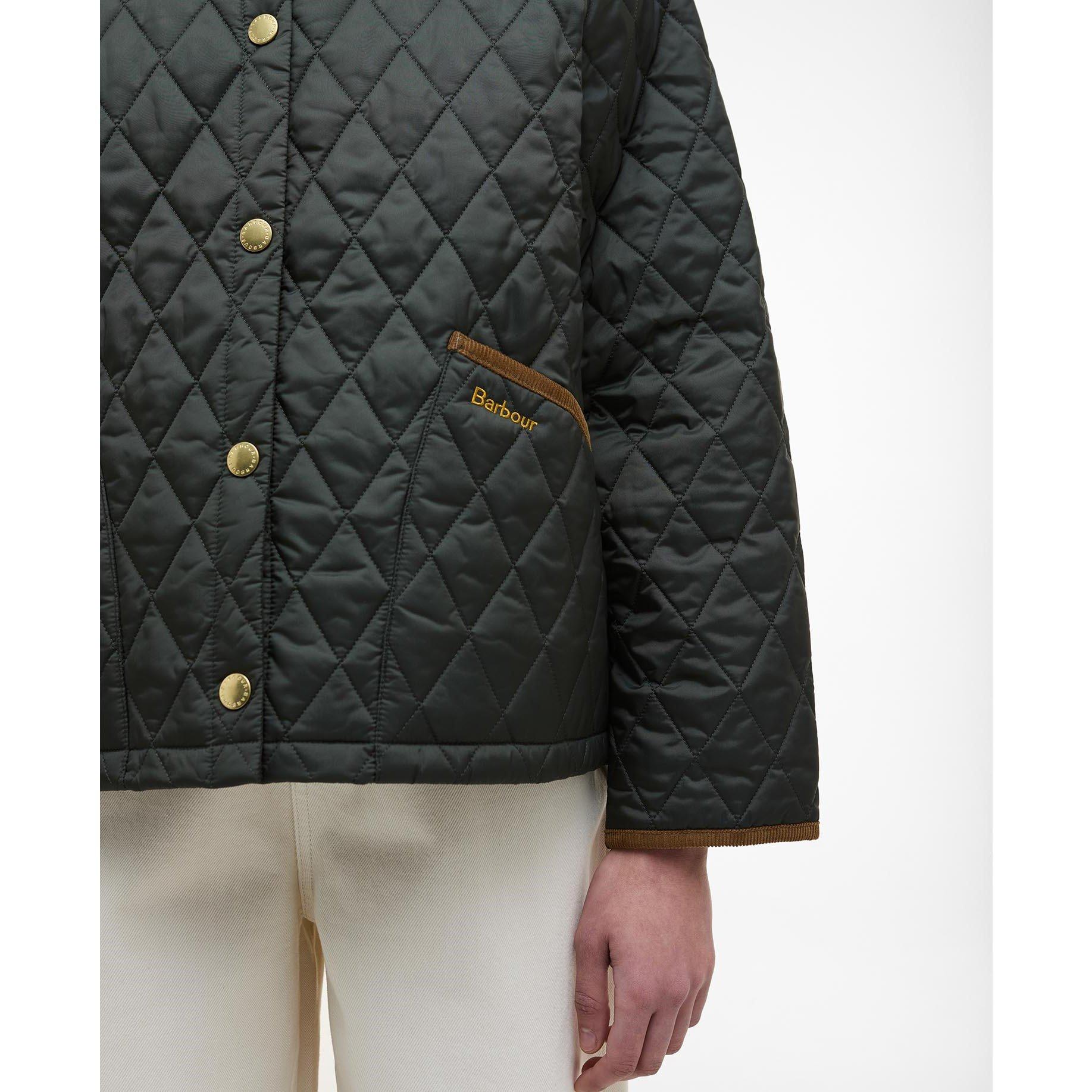 Barbour Women's Liddesdale Cropped Diamond Quilted Jacket