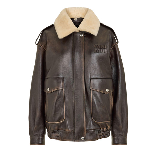 Miu Miu Women's Leather Jacket