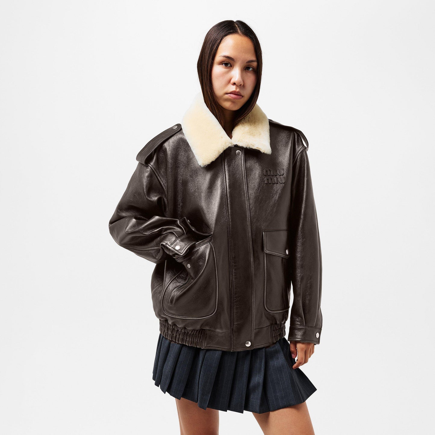 Miu Miu Women's Leather Jacket