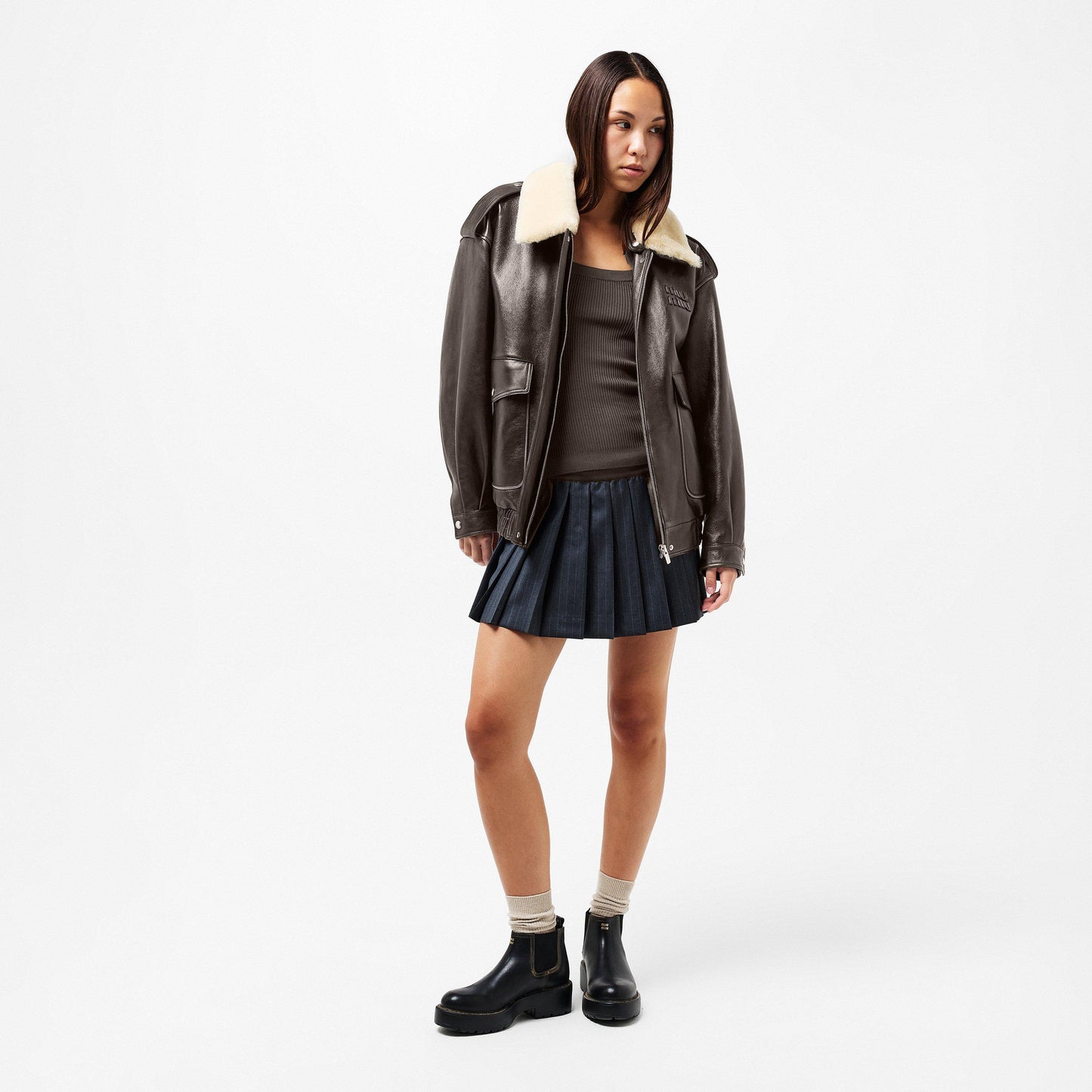 Miu Miu Women's Leather Jacket