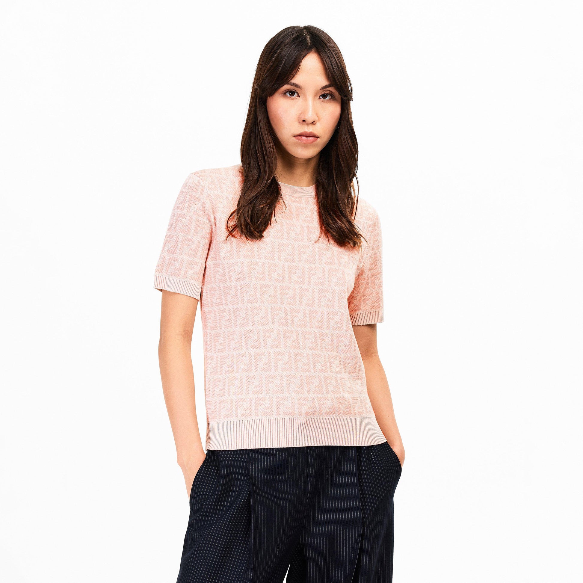 Fendi Women's FF Pullover Knitted Top