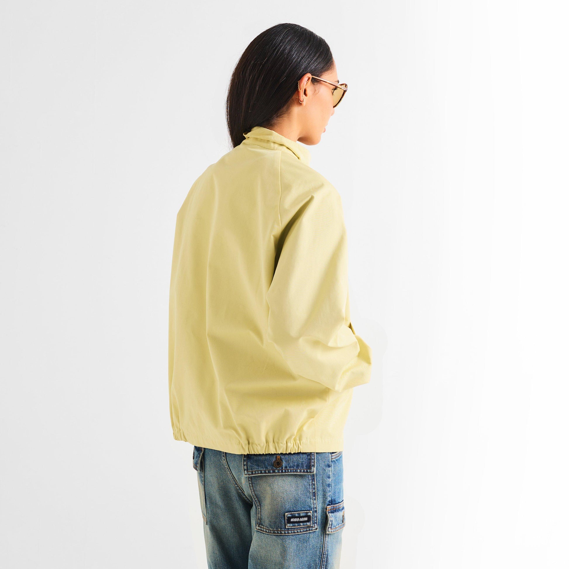 Miu Miu Womens Poplin Blouson Jacket