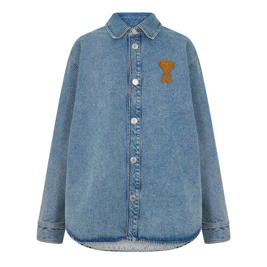 Ami Paris Women's Denim Overshirt