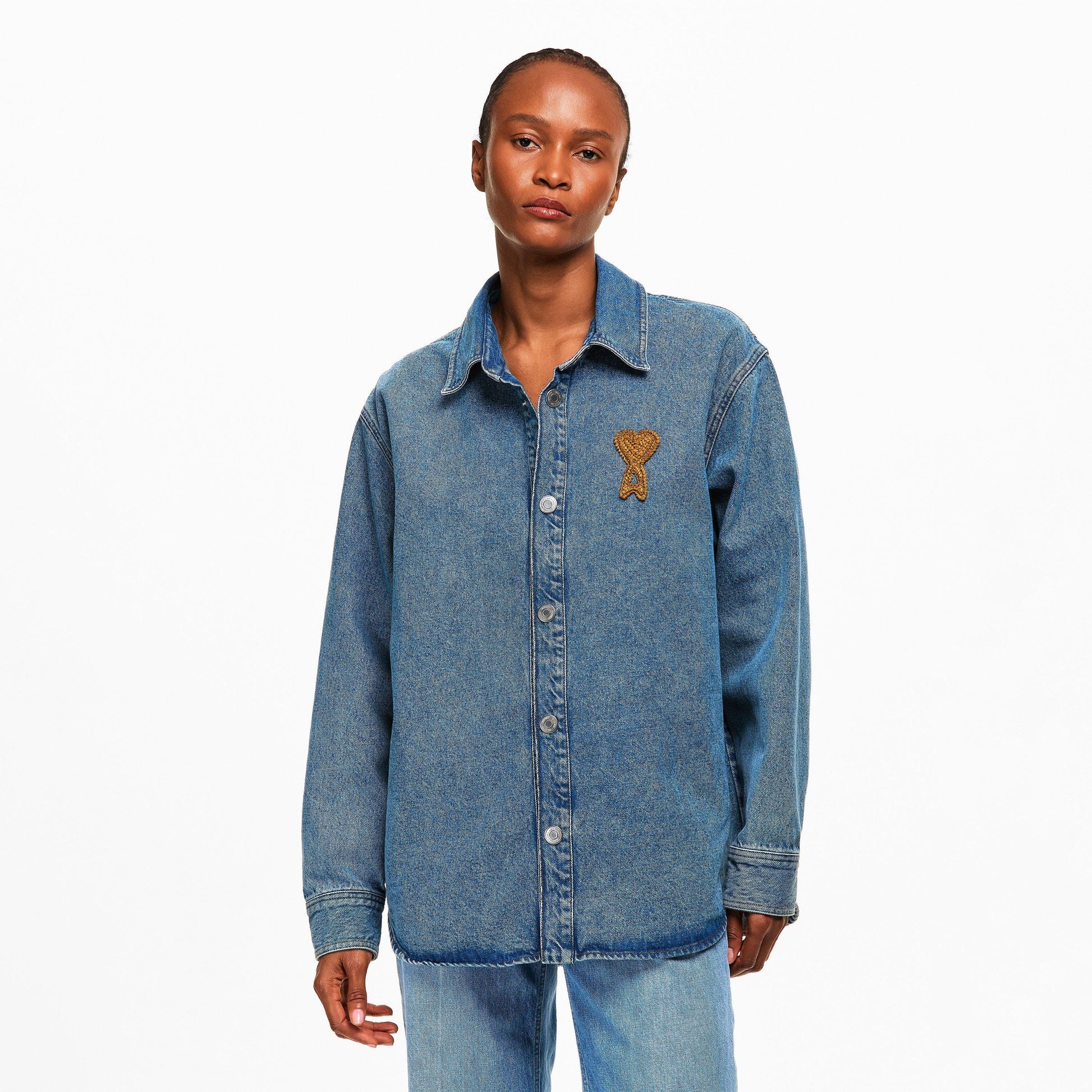 Ami Paris Women's Denim Overshirt