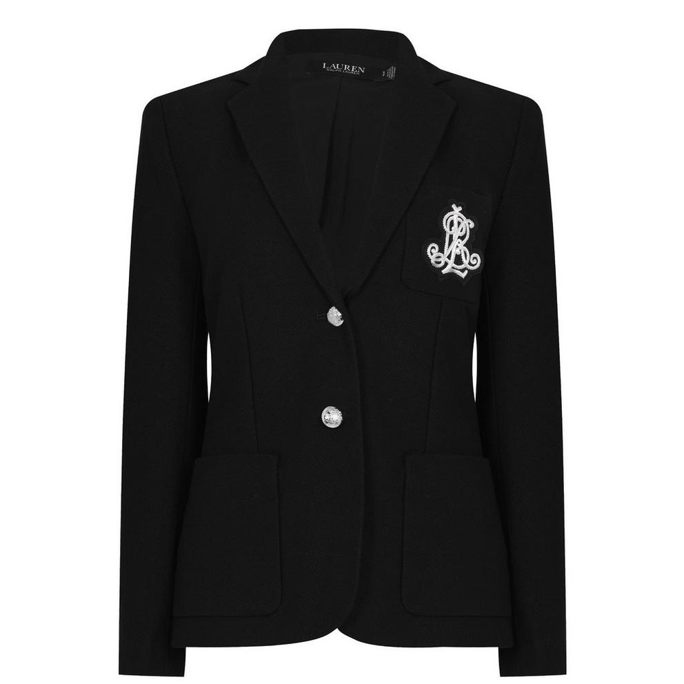 Women's Anfisa Cotton Long Sleeve Monogram Blazer