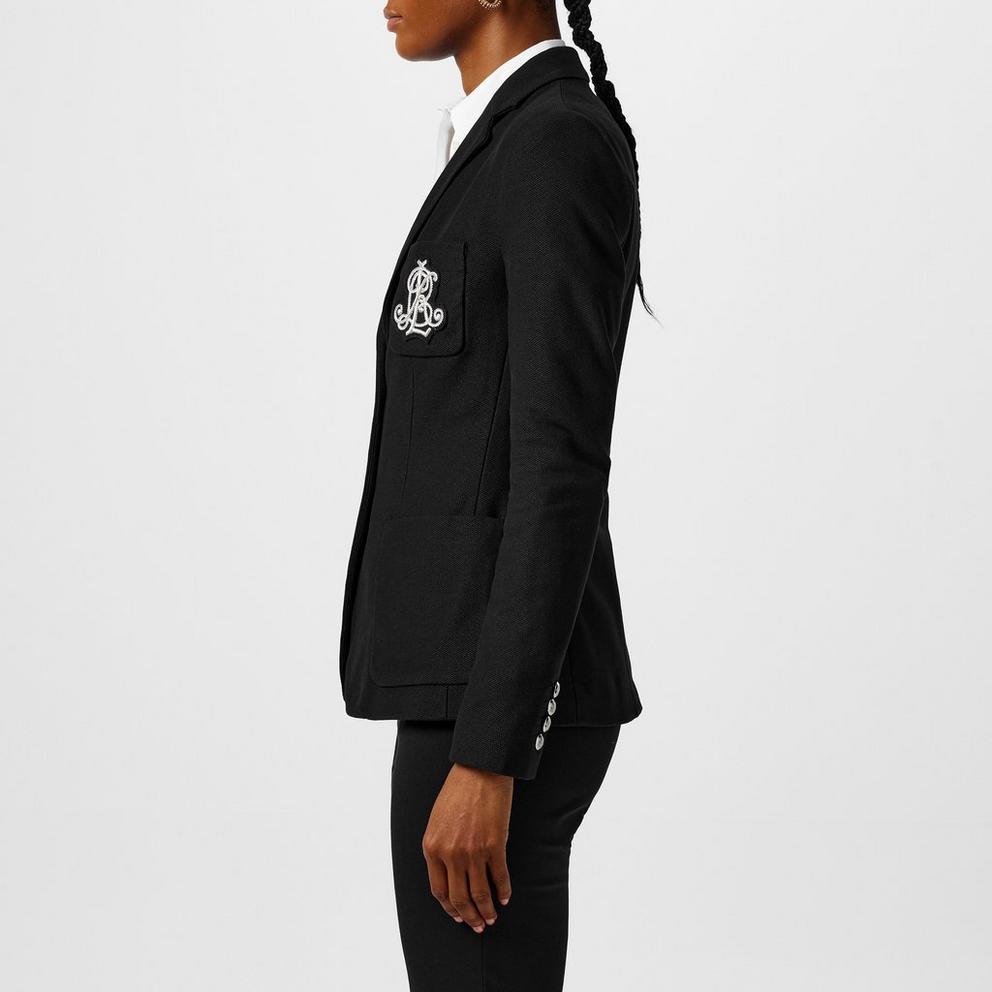 Women's Anfisa Cotton Long Sleeve Monogram Blazer