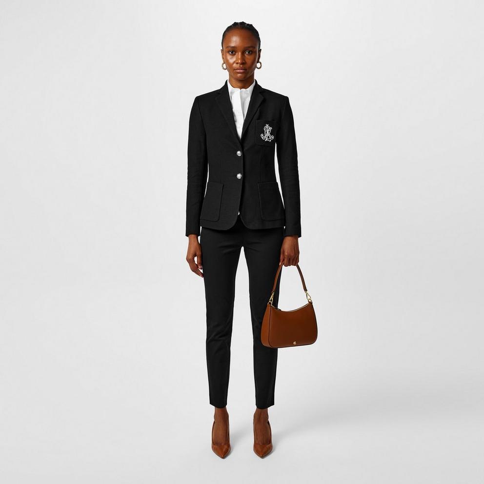 Women's Anfisa Cotton Long Sleeve Monogram Blazer