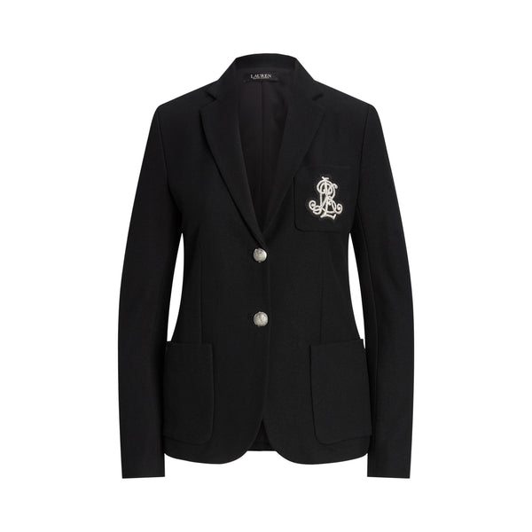 Lauren by Ralph Lauren Women's Anfisa Cotton Long Sleeve Monogram Blazer