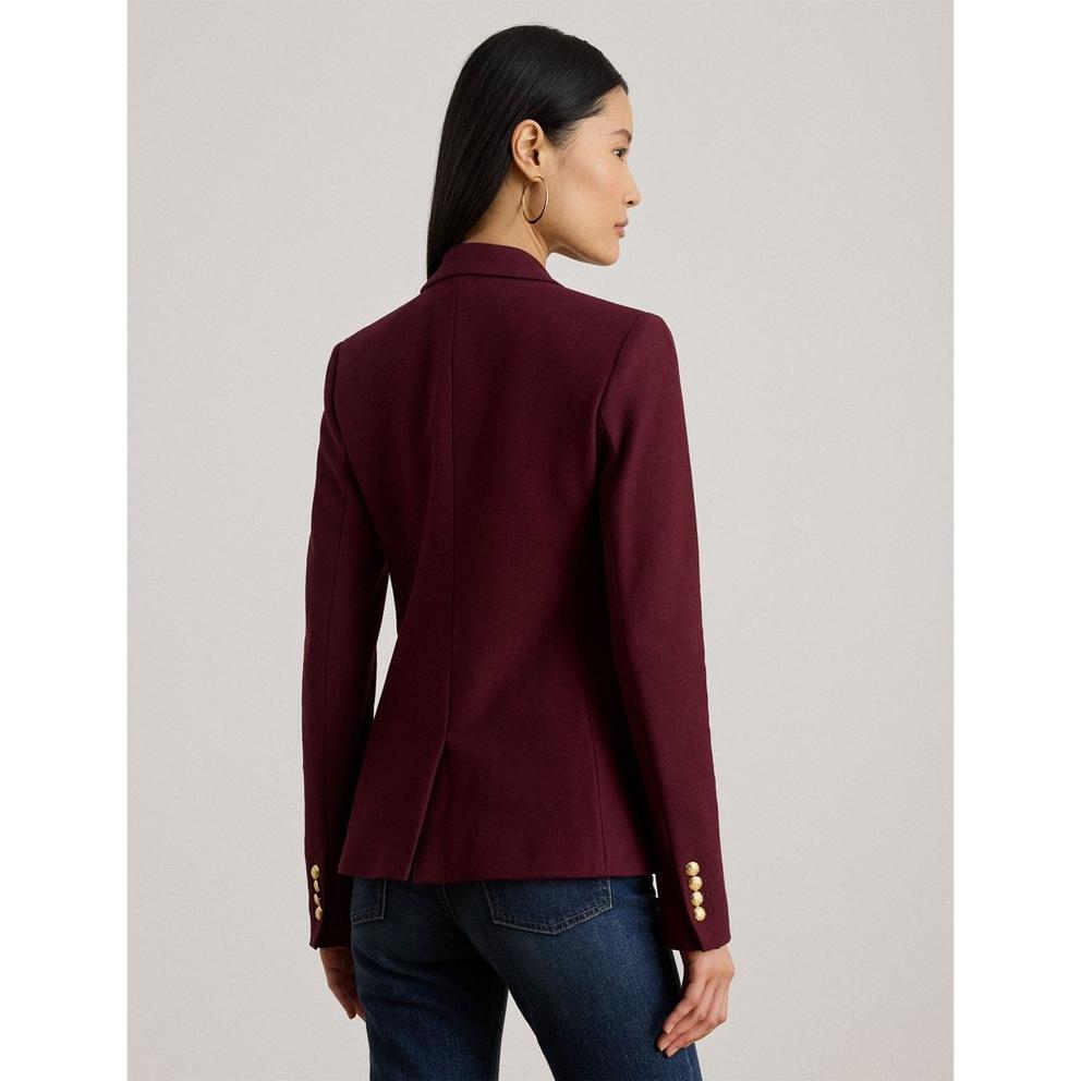 Lauren by Ralph Lauren Women's Anfisa Cotton Long Sleeve Monogram Blazer