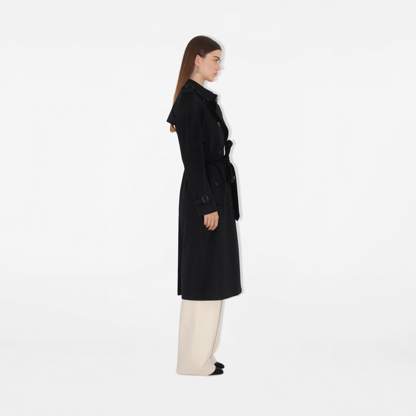 Long Cashmere Kensington Trench Coat