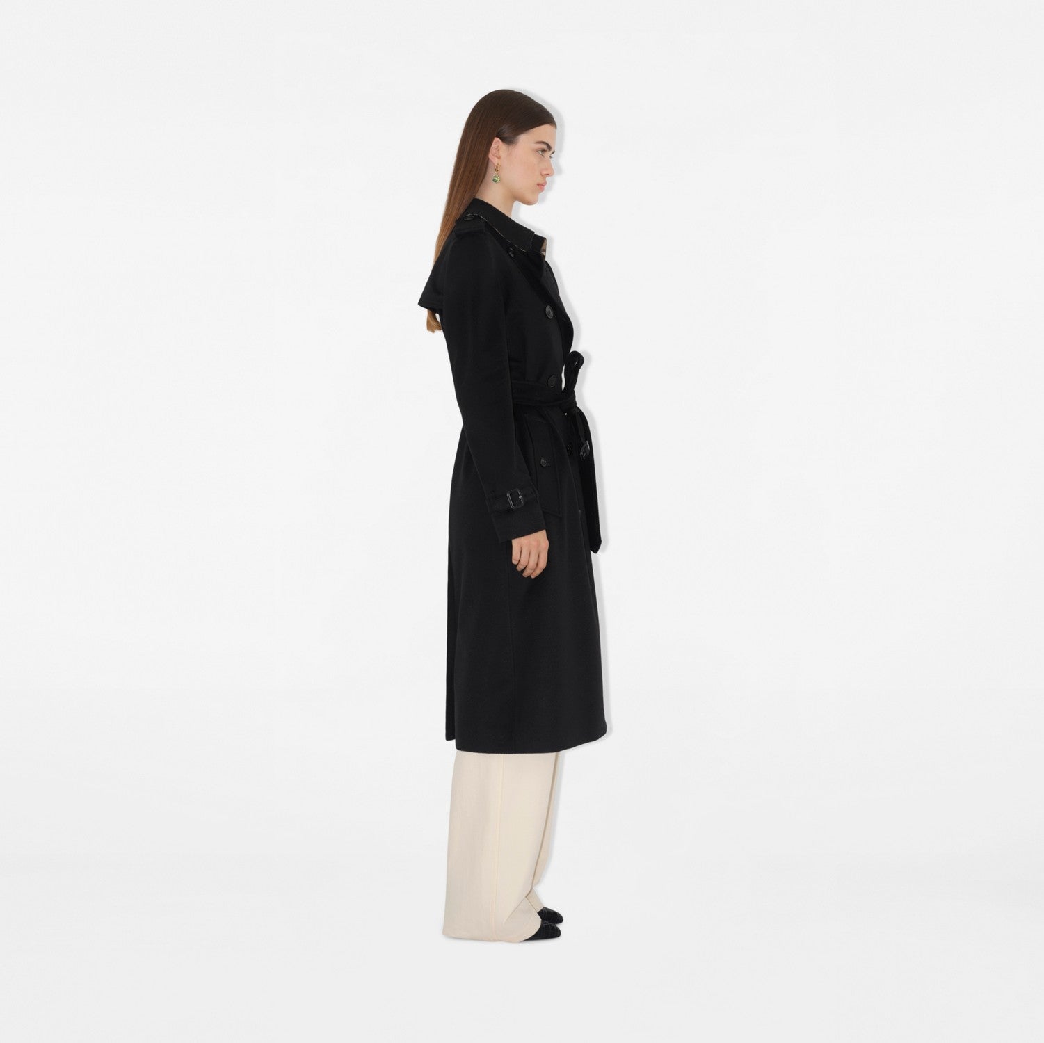 Long Cashmere Kensington Trench Coat