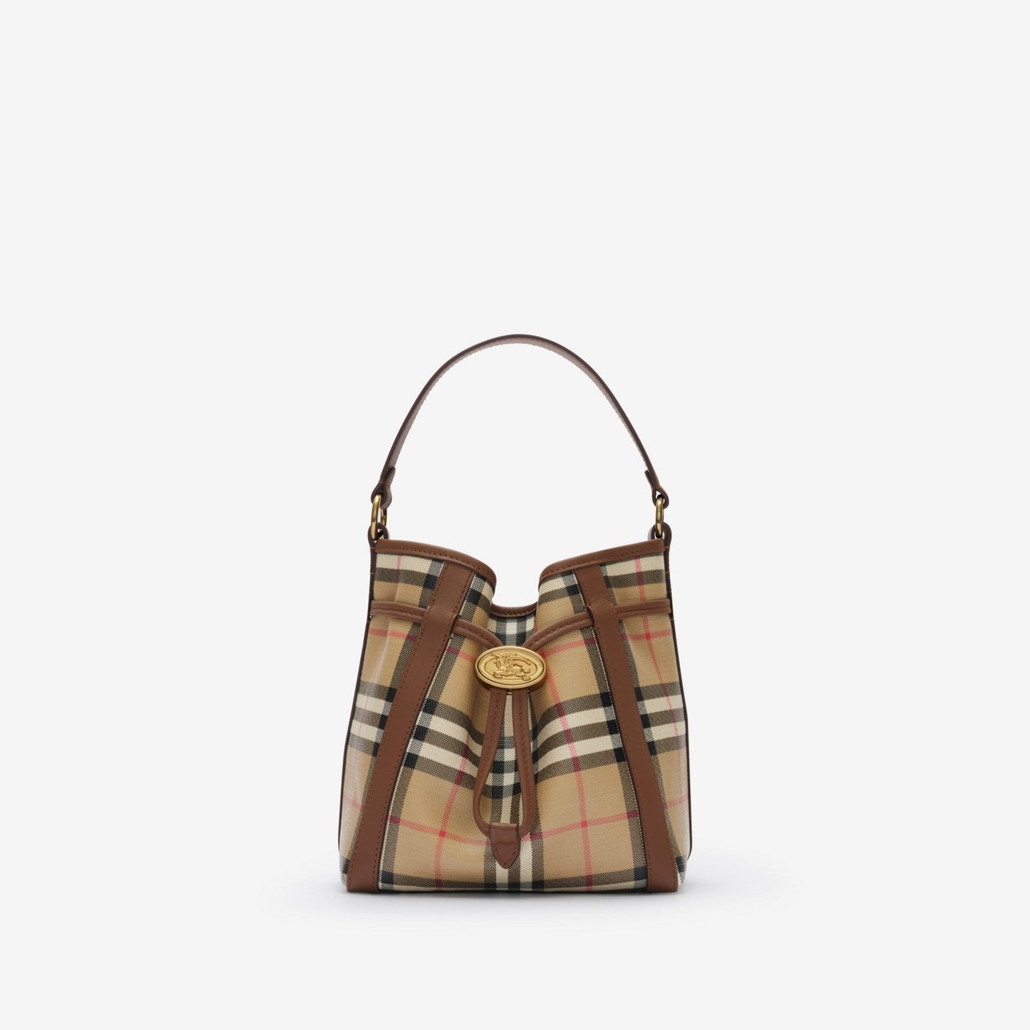 Mini Check Bucket Bag