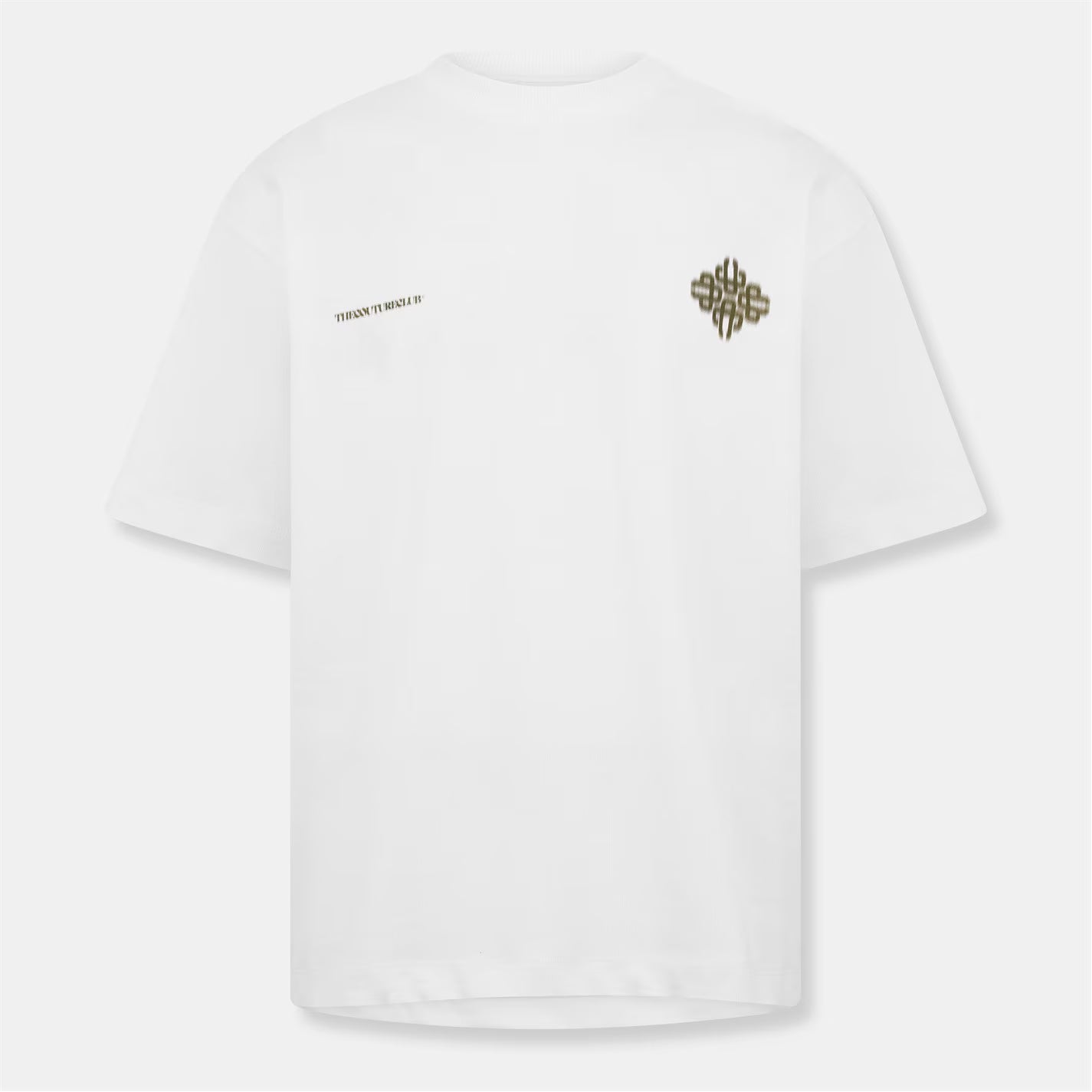 Mens Blurred Graphic Emblem T-Shirt