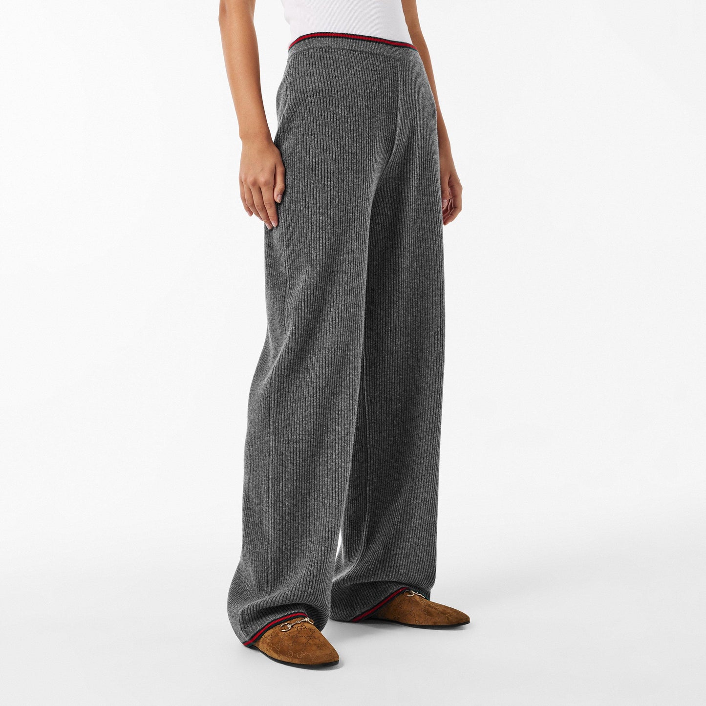 Gucci Women's High Waisted Wide Leg Trousers