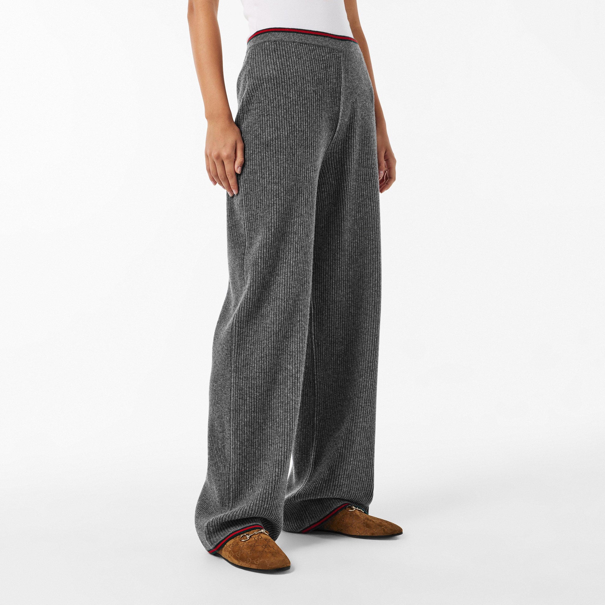 Gucci Women's High Waisted Wide Leg Trousers