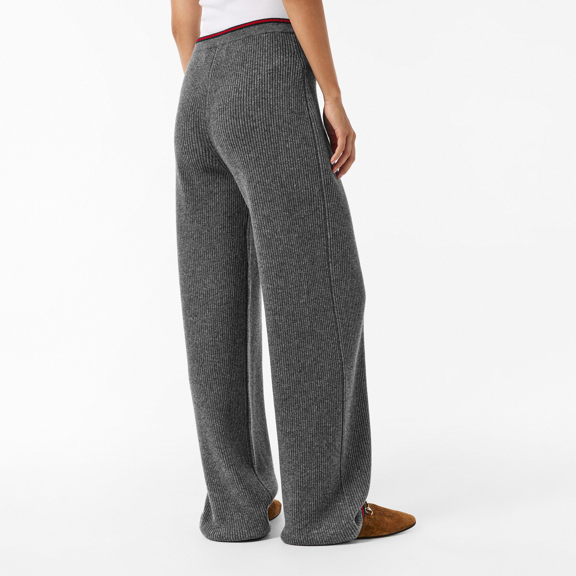 Gucci Women's High Waisted Wide Leg Trousers