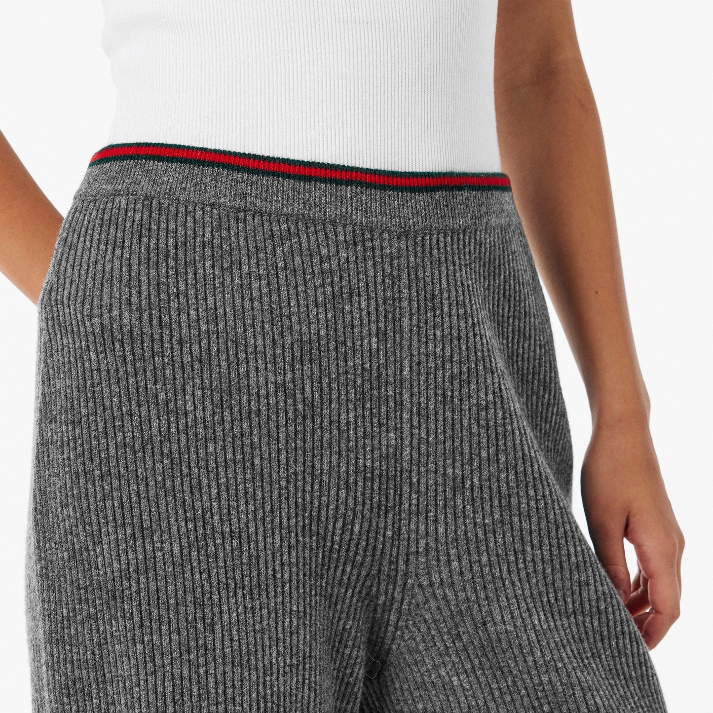 Gucci Women's High Waisted Wide Leg Trousers