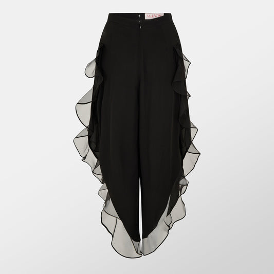 Valentino Georgette Balloon Trousers