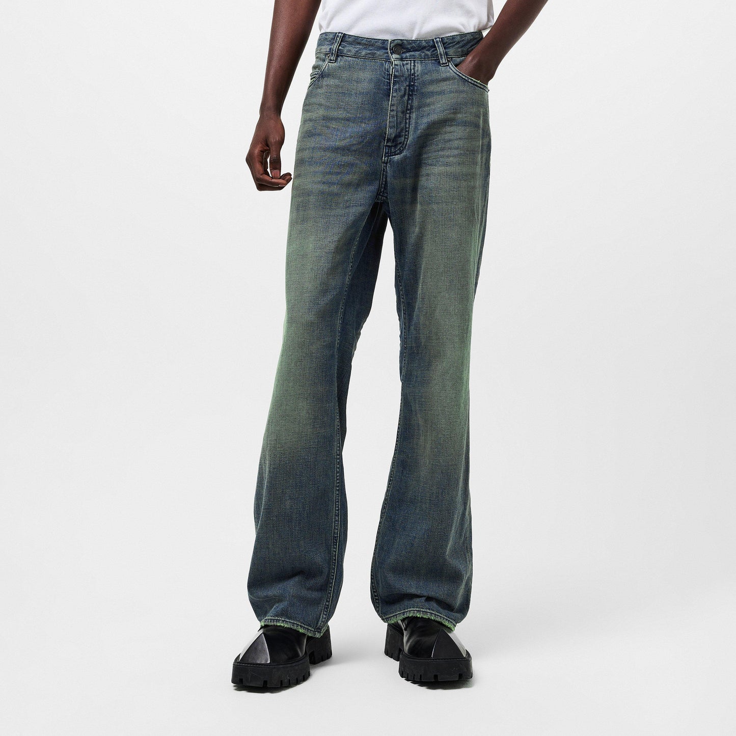 Balenciaga Men's Relaxed Wide Leg Trousers