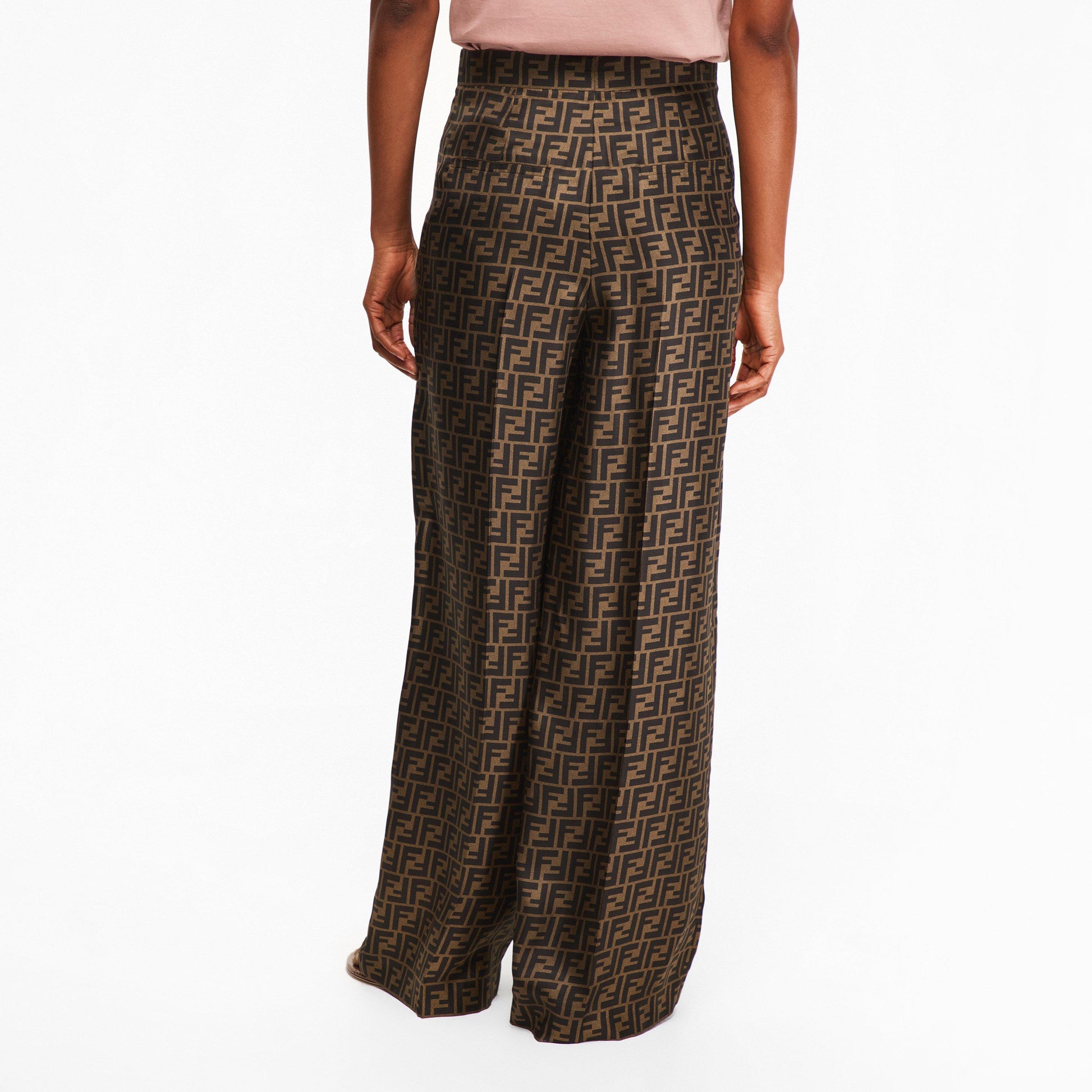 Fendi Women's Italian Wide Leg Trousers