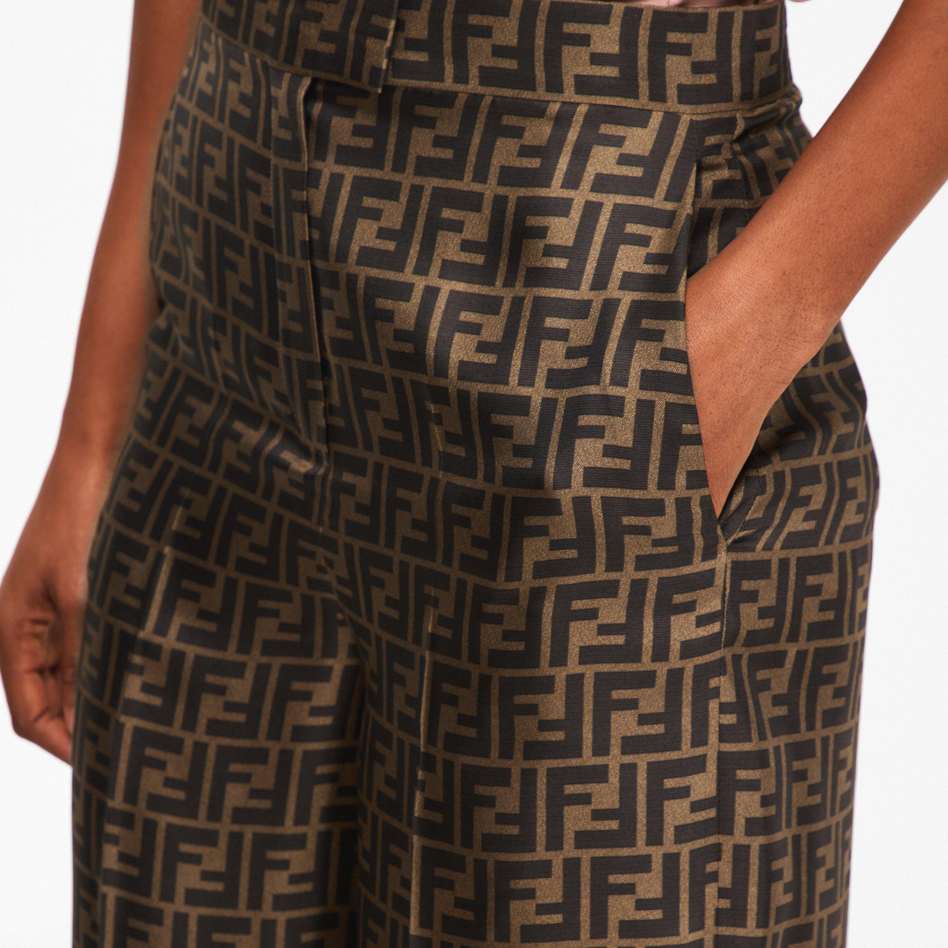 Fendi Women's Italian Wide Leg Trousers