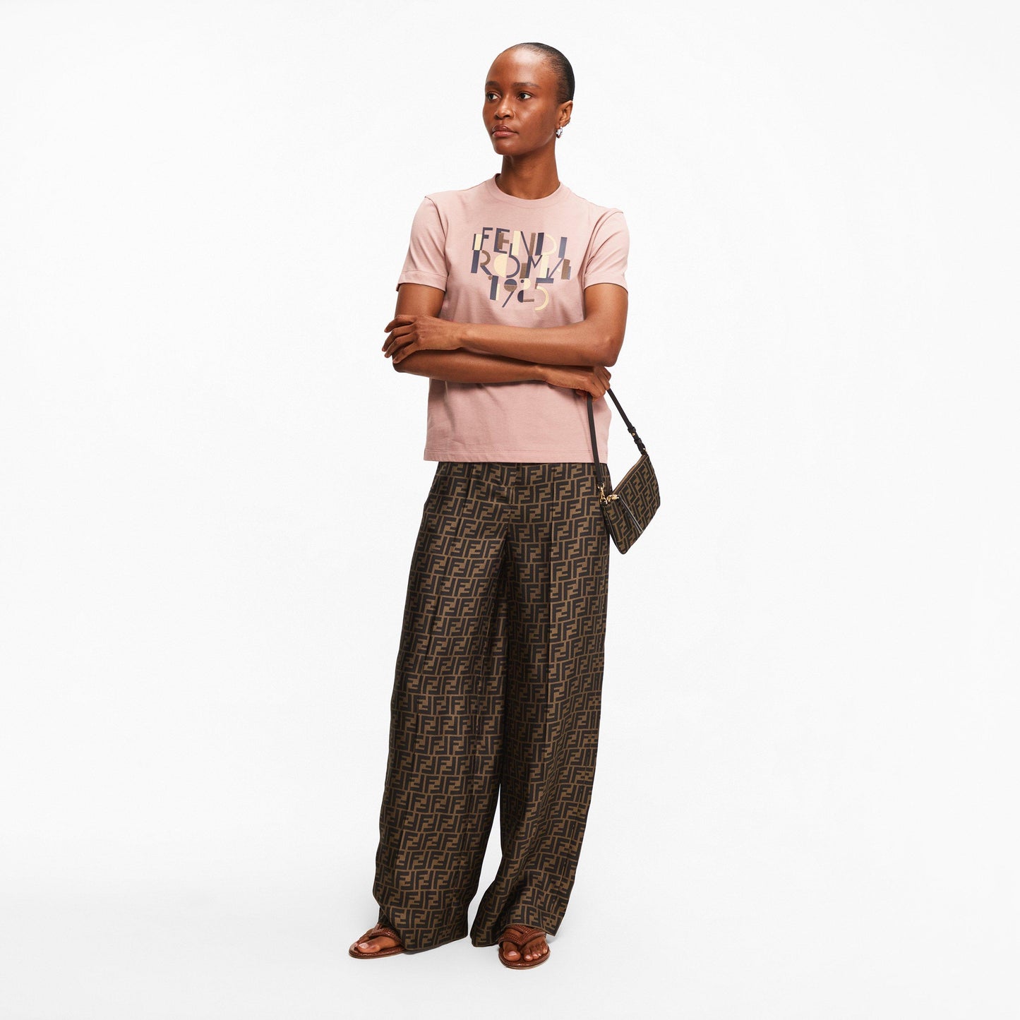 Fendi Women's Italian Wide Leg Trousers