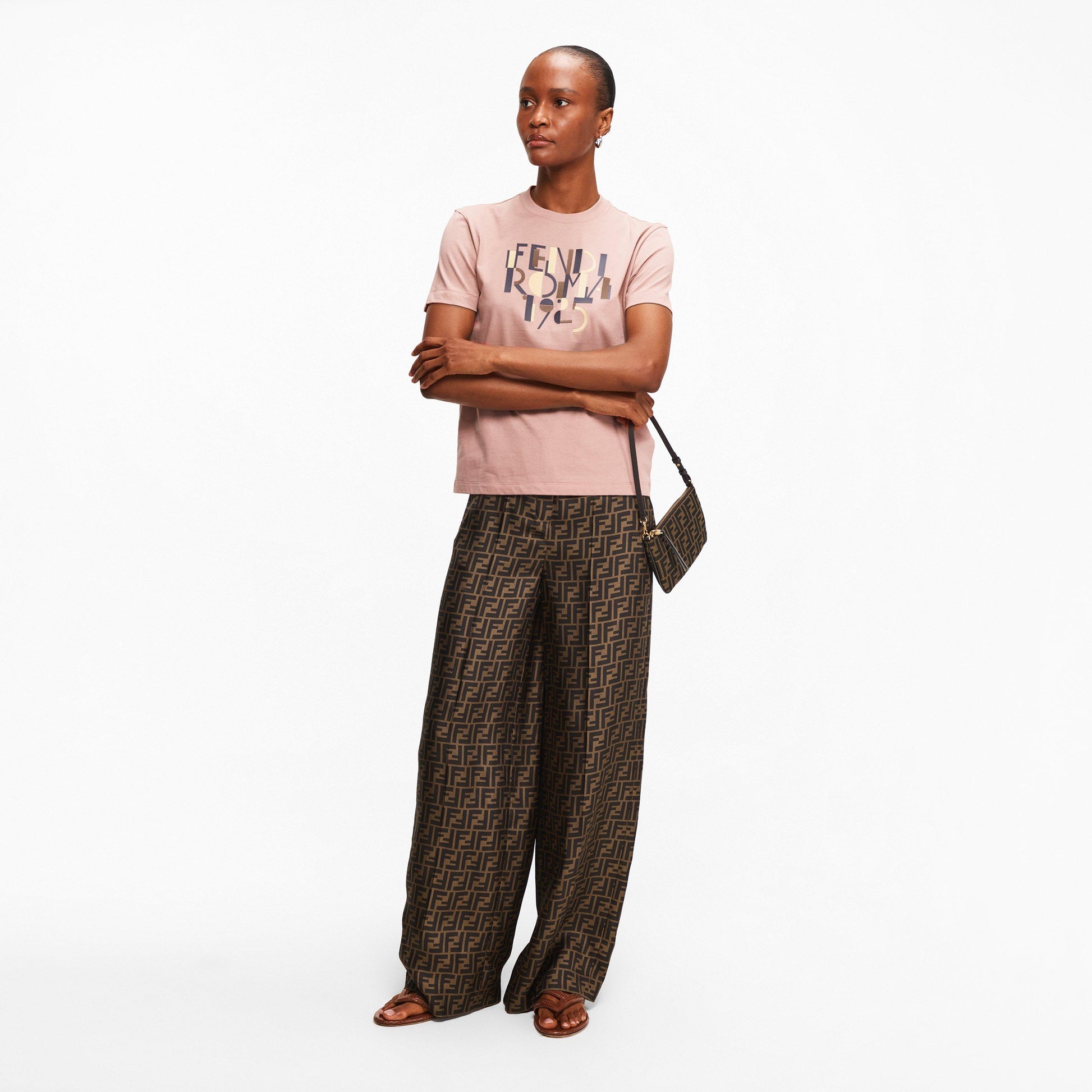 Fendi Women's Italian Wide Leg Trousers