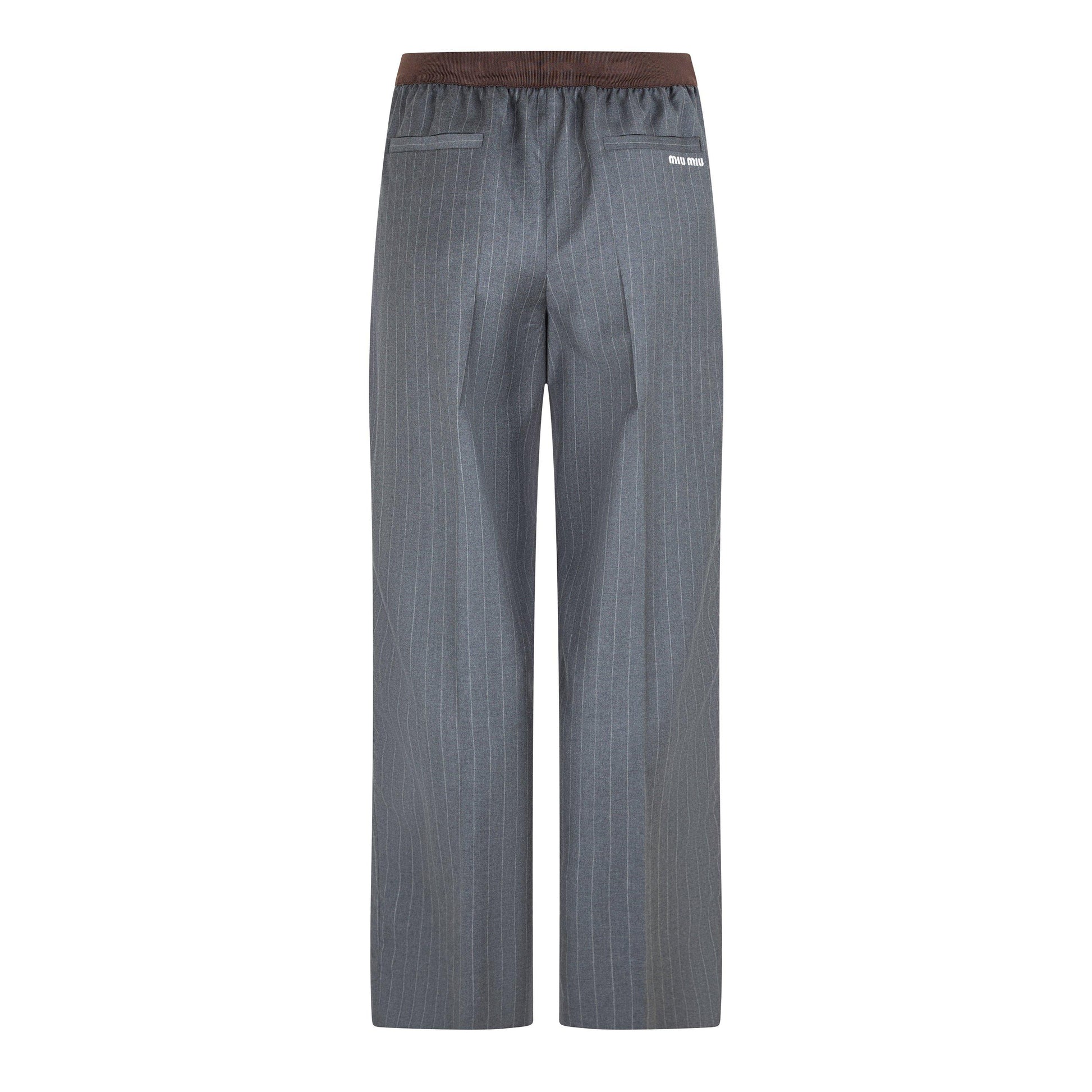 Miu Miu Women's Open Cuff Woven Tracksuit Joggers