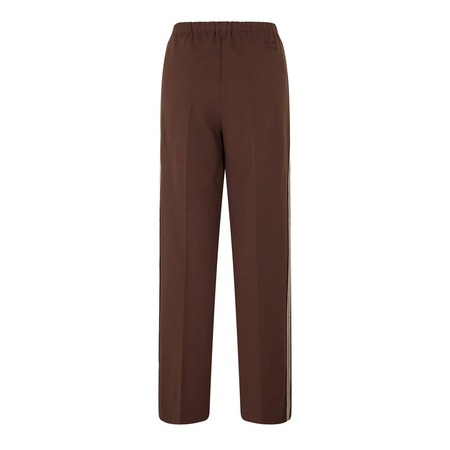 Miu Miu Women's Open Cuff Woven Relaxed Fit Tracksuit Joggers