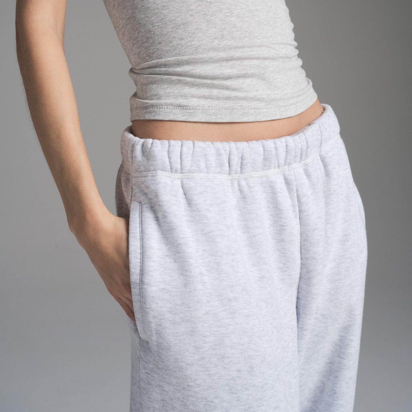 SKIMS Womens Cotton Fleece Classic Straight Leg Pant