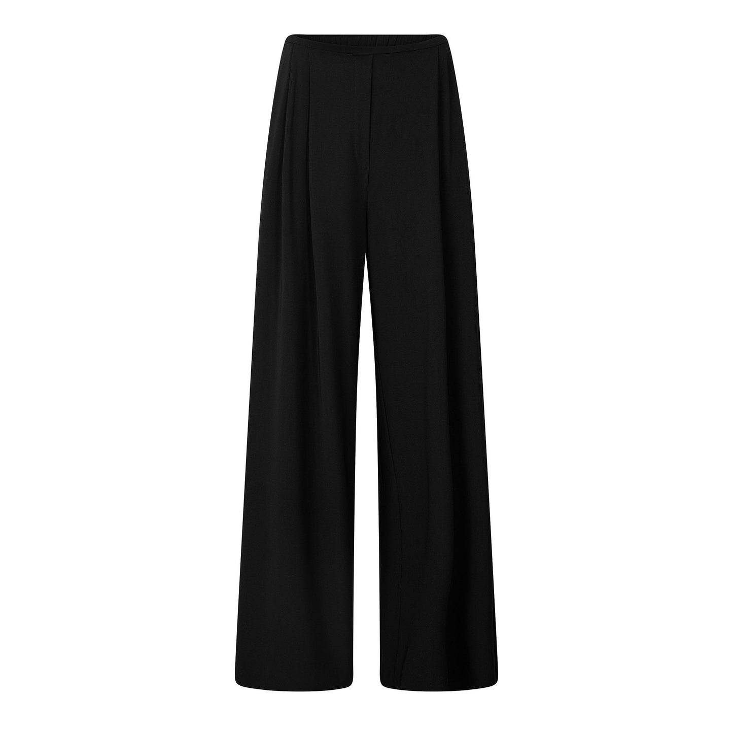 Norma Kamali Women's Pleat Pant Wide Leg Trousers