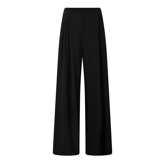 Norma Kamali Women's Pleat Pant Wide Leg Trousers