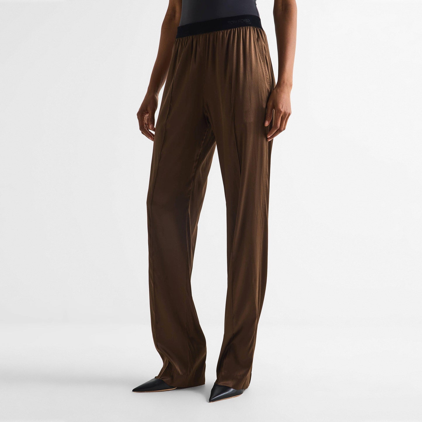 Tom Ford Women's Silk Wide Leg Trousers