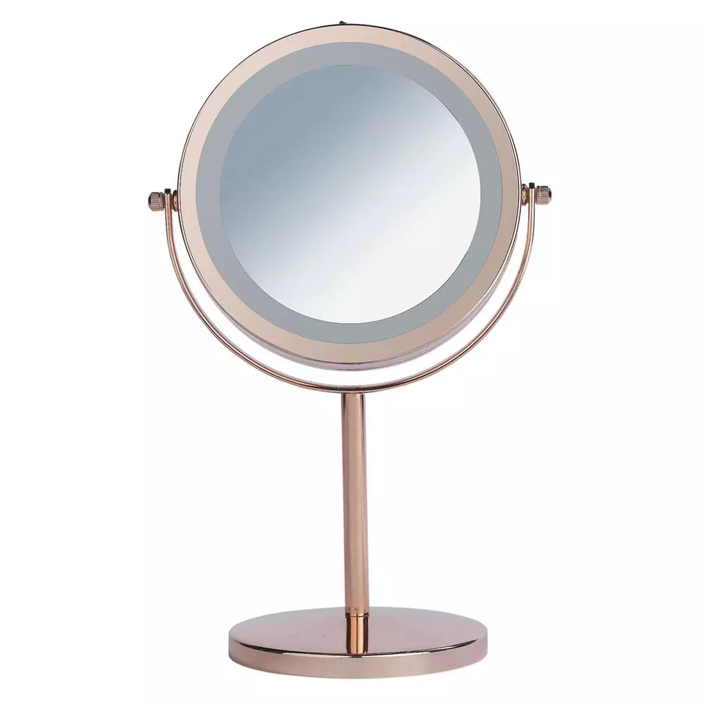 Danielle Creations Rose Gold Finish Light Up Beauty Mirror