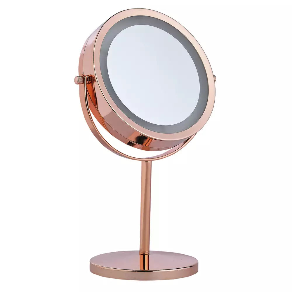 Danielle Creations Rose Gold Finish Light Up Beauty Mirror